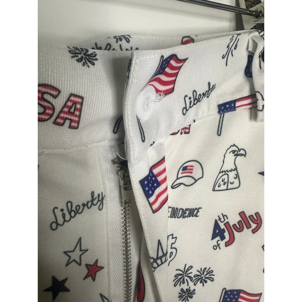Golf Men's American Flag Stretch Golf Pants Patriotic Trousers 4th of July 33 32 - Picture 6 of 11